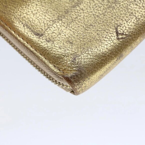 LOUIS VUITTON Zippy Wallet Long Wallet Suhari Gold M95569 LV Auth 45569 - Picture 8 of 14